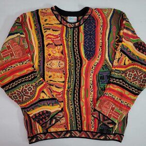 Vintage Coogi Australia 3D 100% Mercerised Cotton Biggie Cosby Sweater Men's L